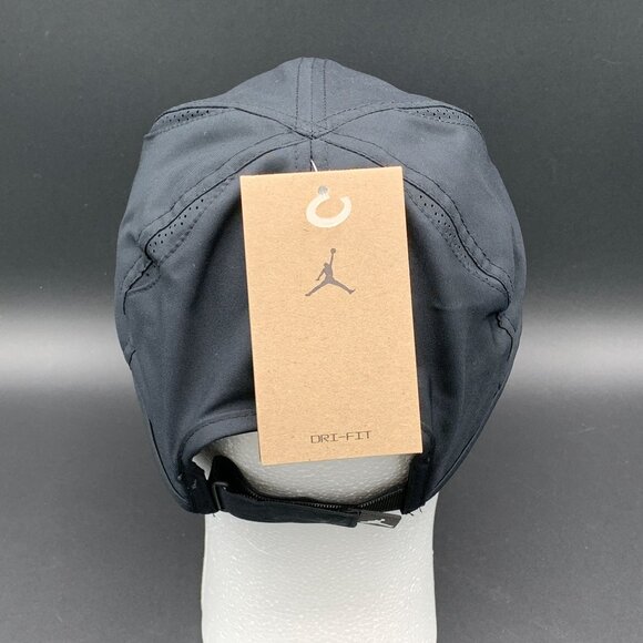 Nike Men's Air Jordan Dri-FIT Club Unstructured Curved Bill Cap Black Size S/M - Picture 5 of 12